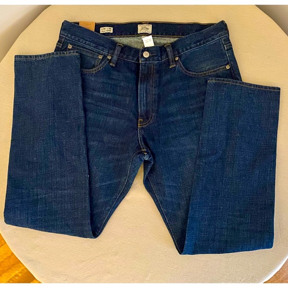 J Crew mens denim. New, never worn size 34”x30” darker indigo color - Picture 1 of 6